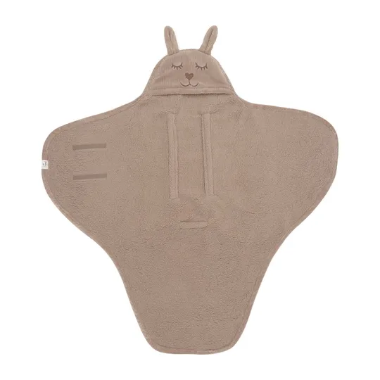 Jollein Wickeldecke - Milky Coffee - Bunny Cloudy Rib
