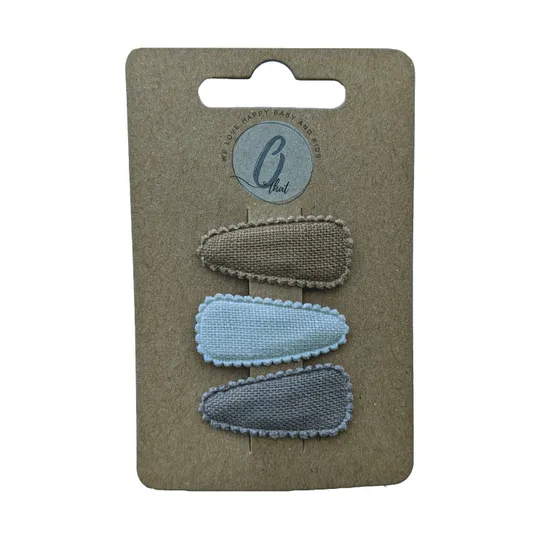 Ootje kadootje  Haarspange Karamell / Beige / Braun 3 St.