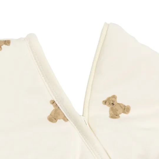 Jollein Teddy Bear Schlafsack mit Füßen und abnehmbaren Ärmeln – 80/86 cm
