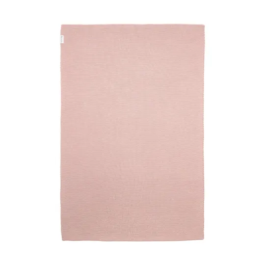 Meyco Stripe Strickdecke – 100 x 150 cm – Purple Pink/Soft Pink