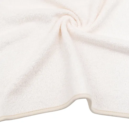 Bamboom Duo Bees Badecape + Waschlappen – 75x75 cm – Off White