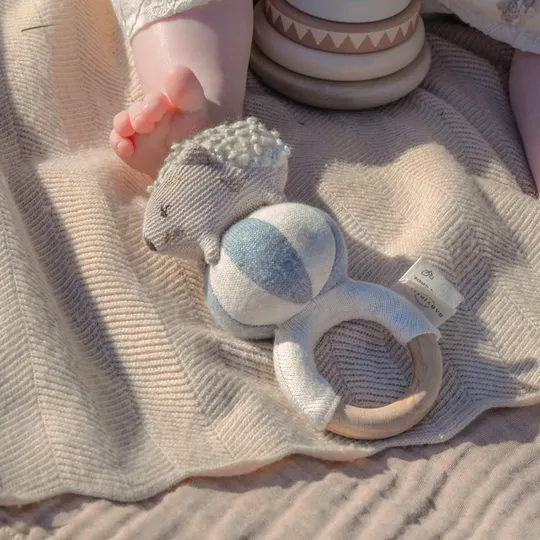 Baby Bello Rassel - Henny der Igel - Sky Blue