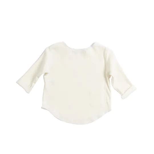 Bamboom Langarmshirt Creme 1 Monat