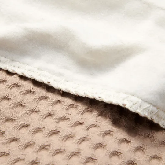 Koeka Waffel Amsterdam Kinderbettdecke - Cotton Fleece - Caffe