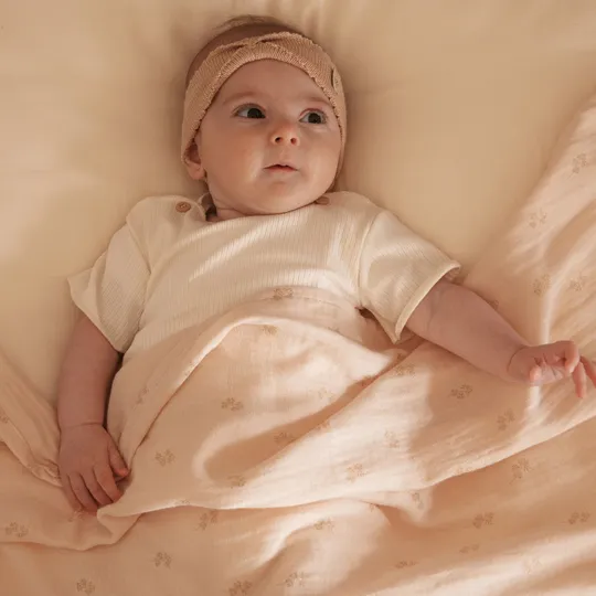 Bamboom Swaddle Muslin - XL - 120 x 120 - Set Of 2 - Branches / Almond