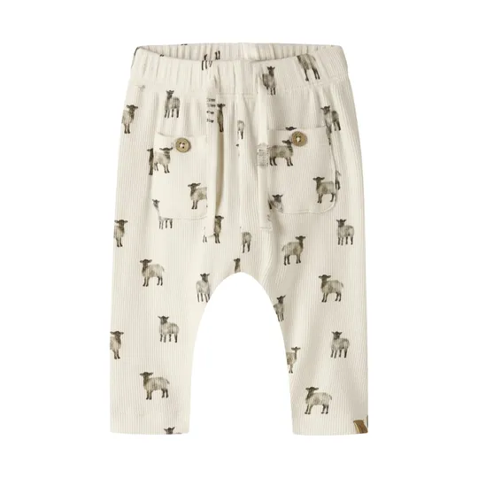 Lil' Atelier Turtledove Hose – Größe 56 – Beige