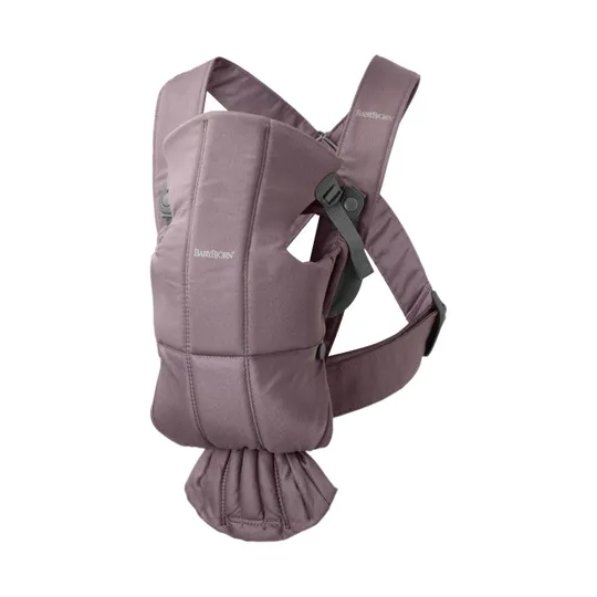 BabyBjörn Mini Babytrage Cotton Dunkelviolett