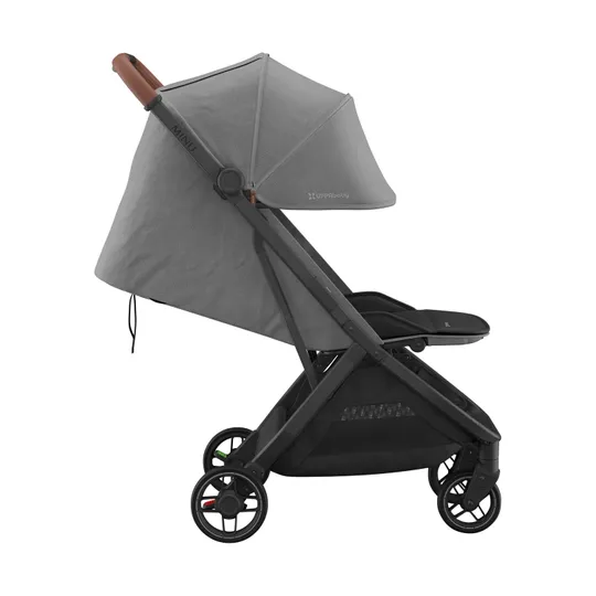 UPPAbaby Buggy - MINU V3 - Greyson Carbon Rahmen Mit Braun Leder