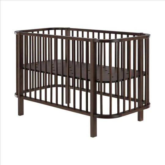 Bopita Milo Babybett – 60 x 120 cm – Dark Walnut