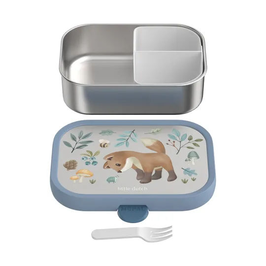 Mepal Edelstahl-Bento-Lunchbox mit Gabel – 750 ml