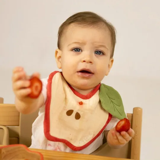 Oli & Carol Lätzchen - Pepa The Apple - Beige/Rosa