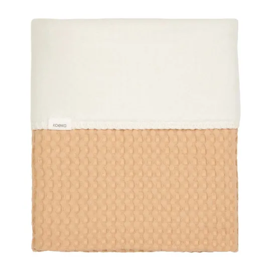 Koeka Amsterdam Wafel Bettdecke - Cotton Fleece - Straw