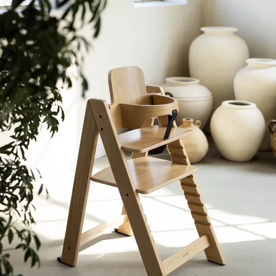 Kidsmill Up! Hochstuhl Eiche - Komplettset - 0 Mte+ / 6 Mte+