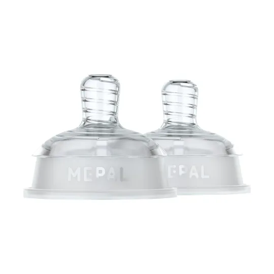 Mepal X Little Dutch Mio Flaschensauger Slow Flow - 2 Stück - Transparent