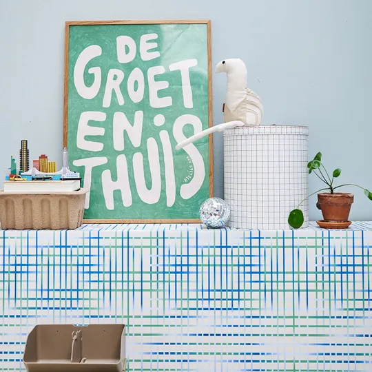 Bibelotte Tapete – Gitter Grün