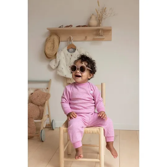 Feetje Waffel Pyjama - Rosa meliert - Gr. 122