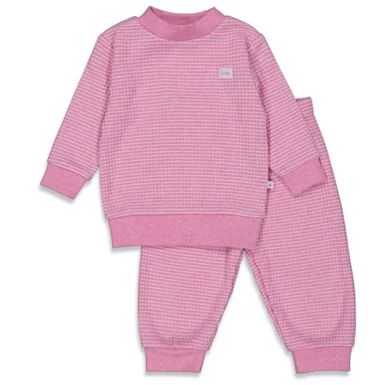 Feetje Waffel Pyjama - Rosa meliert - Gr. 92
