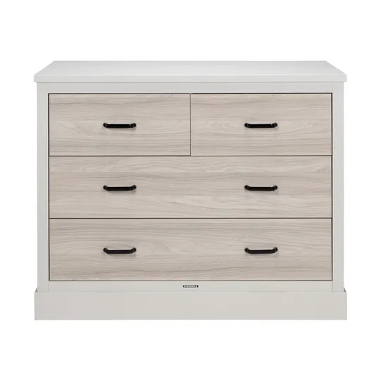 Kidsmill Newport Kommode inkl. Schwarze Griffe - Oatmeal / Eiche