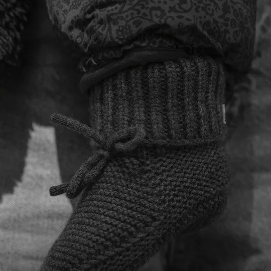 Lodger Hausschuhe - Merino Wool - Pigeon - 0-6 Monate