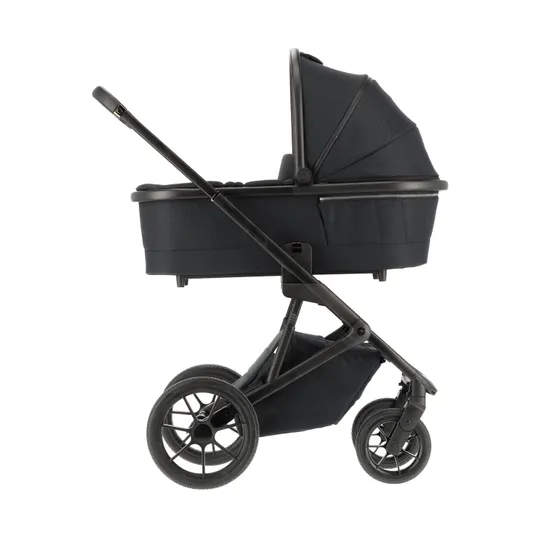 Qute Q-Rider Plus 4-in-1 Kinderwagen - Midnight Black | Kidsriver Curve Babyschale – Black | Kidsriver Isofix Basis
