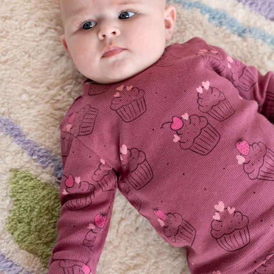 Feetje Chloe Cupcake Premium Pyjama - Violet