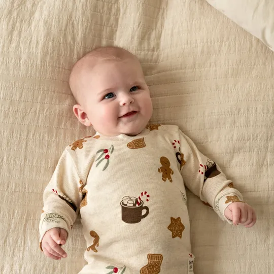 Feetje Cosy Cookie Premium Pyjama - Offwhite Melange