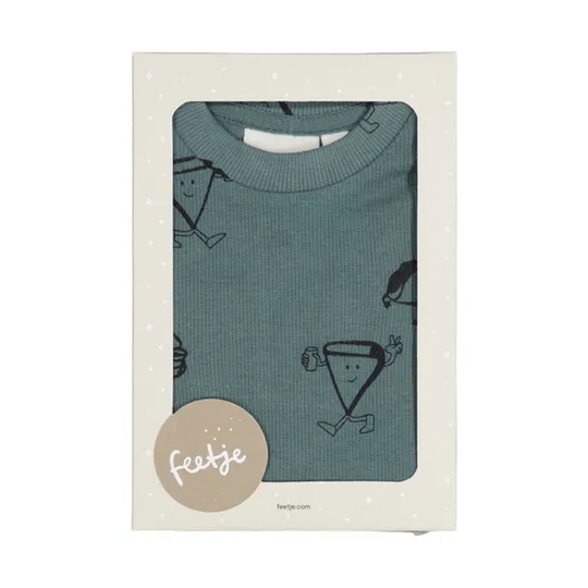 Feetje Jack Snack Premium Pyjama - Petrol