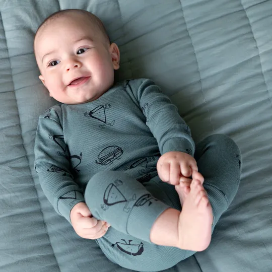 Feetje Jack Snack Premium Pyjama - Petrol