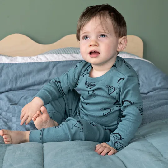Feetje Jack Snack Premium Pyjama - Petrol