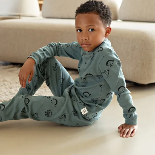 Feetje Jack Snack Premium Pyjama - Petrol