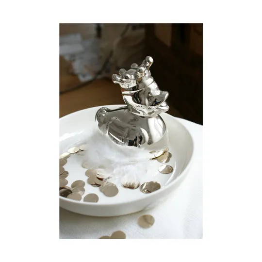 Bambam Spardose Duck Silver Plated