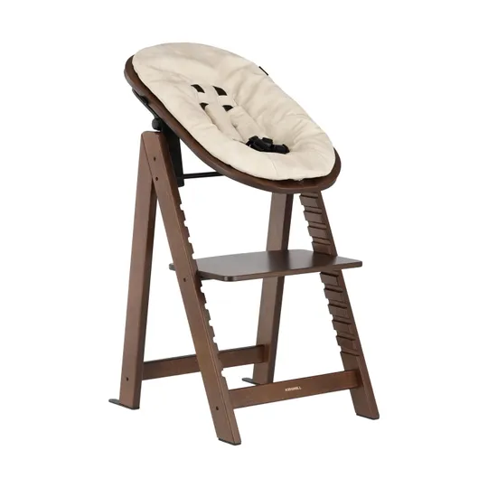 Kidsmill Up! Hochstuhl Buche Walnuss – Komplettset - 0 Mnd+ / 6 Mnd+