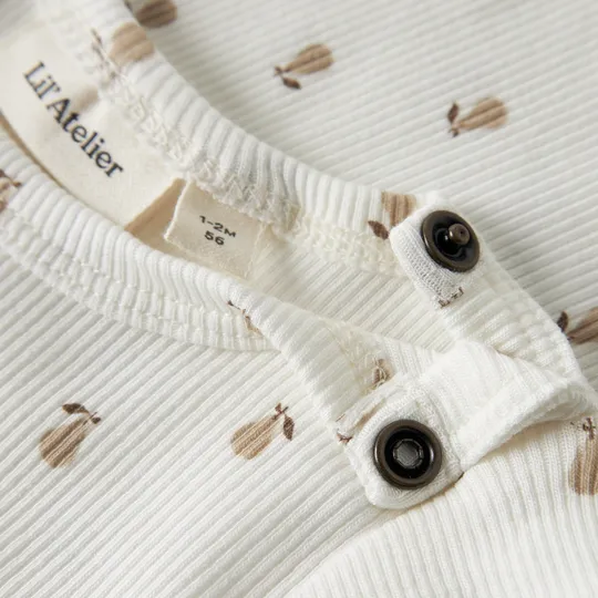 Lil' Atelier Kim Babybody - Größe 68 - Turtledove