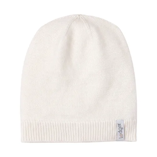 Lodger Mütze – Knit Merinowolle – 0–6 Monate – Cream