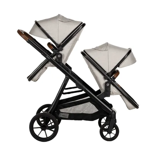 Qute Q-Twin Geschwisterwagen - Jeans Clay