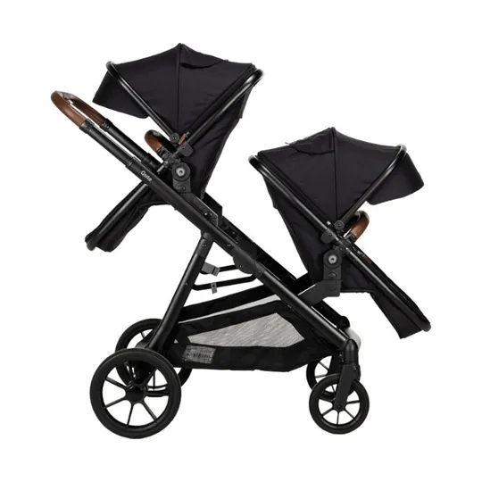 Qute Q-Twin Geschwisterwagen - Jeans Schwarz