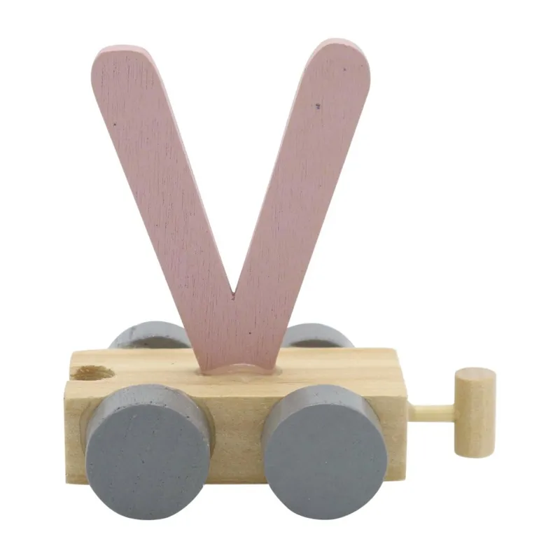 Charl's Toys Buchstabe Zug V Rosa