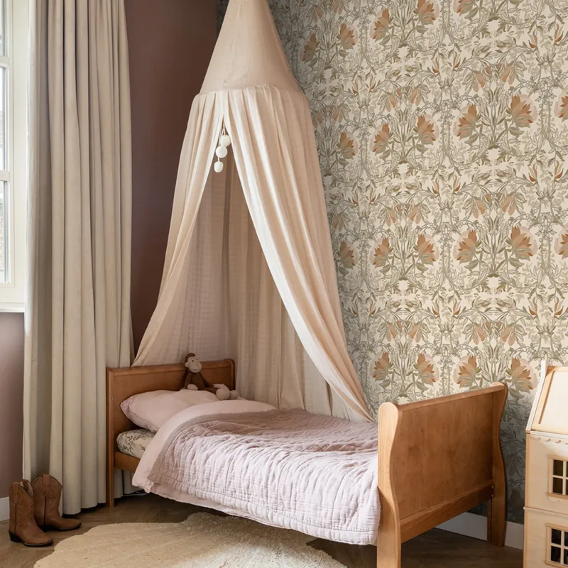 Estahome Vintage Blumen Im Jugendstil Tapete - 0,53 x 10,05 m