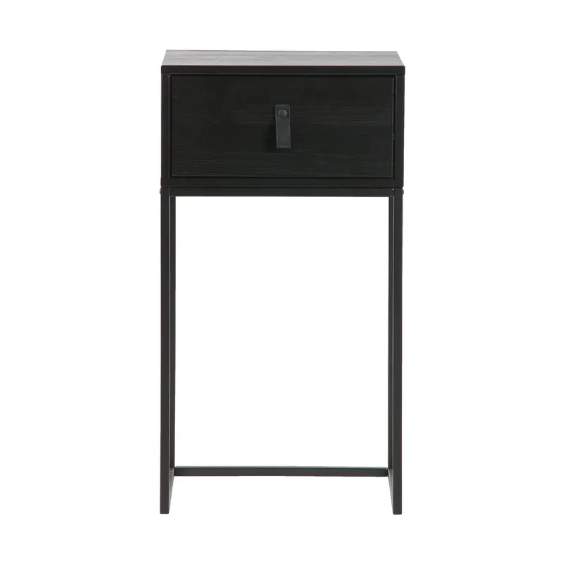 Woood Zola Nachttisch mit Schublade – Schwarz