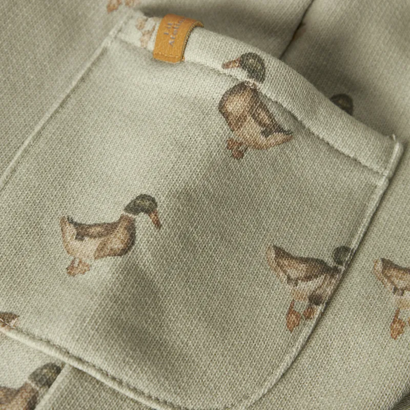 Lil' Atelier Moss Gray Latzhose - Größe 74 - Grün