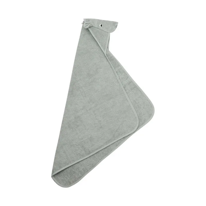 Liewood Badecape - Albert Hippo - Dove Blue