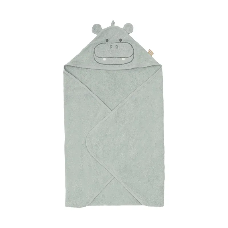 Jollein Hippo Happy Badecape - 75 x 75 cm - Frottee