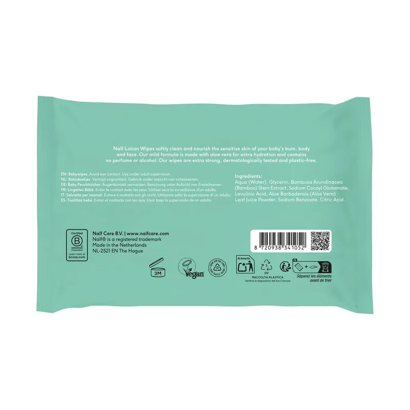 Naïf Lotion Babytücher