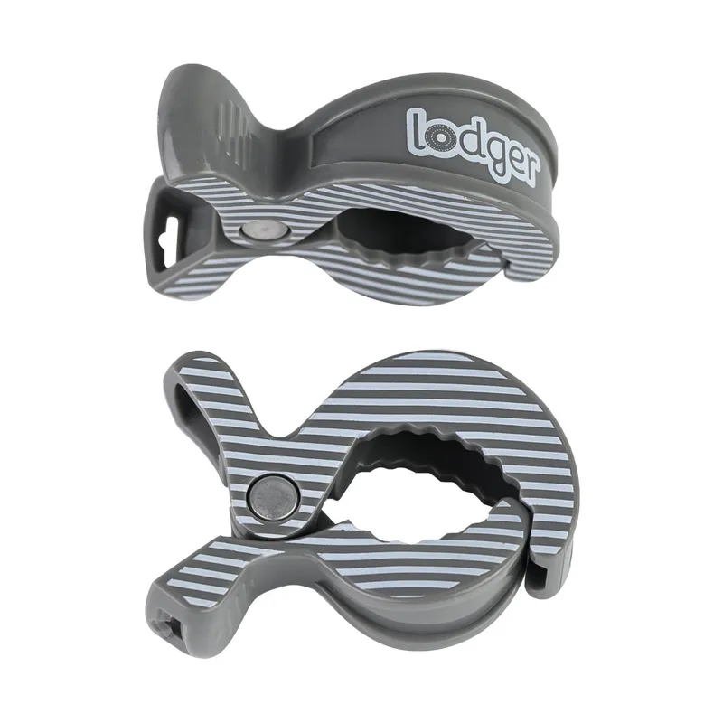 Lodger Swaddle Printed Clips Carbon Stripe 2 Stück