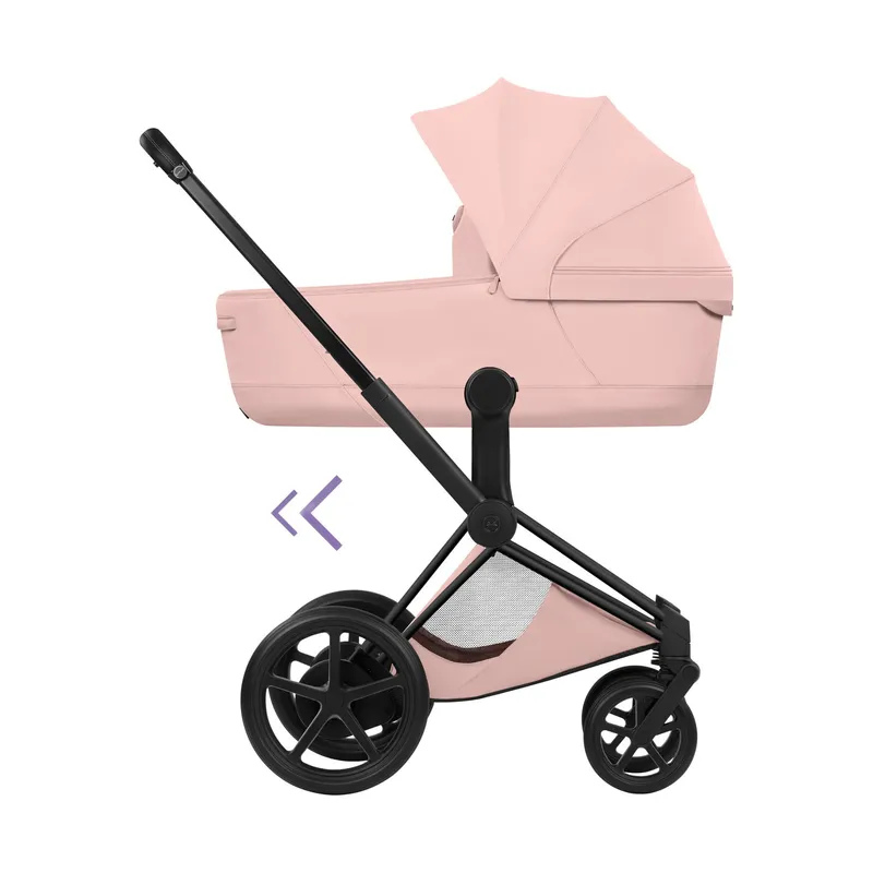 Cybex e-Priam 5 Style Kinderwagen 2-in-1 - Mattschwarzes Gestell