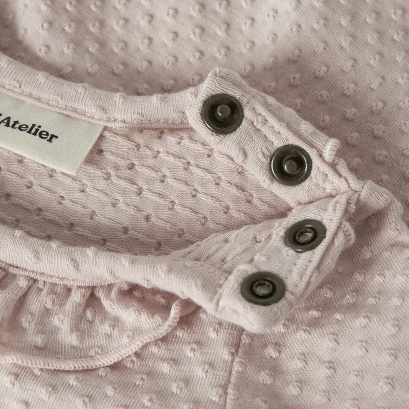 Lil' Atelier Hushed Violet Babybody - Größe 62 - Rosa