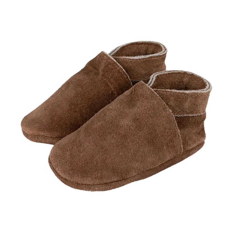 Baby Dutch Babyschuhe – Uni – S / 18 - Dark Brown
