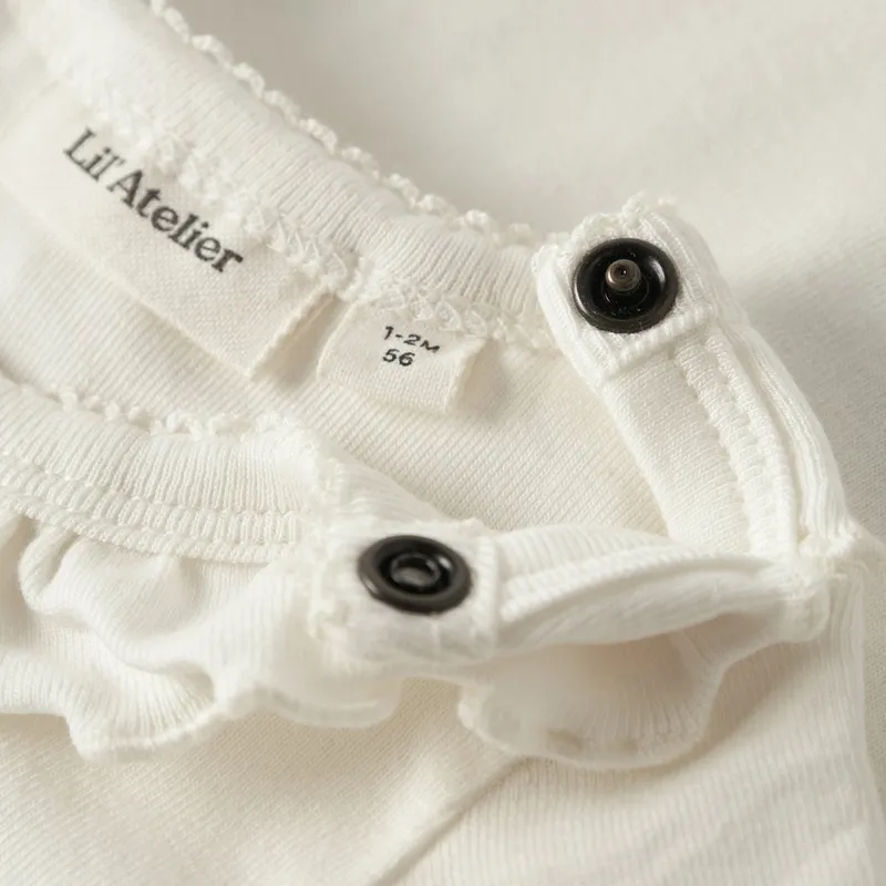 Lil’ Atelier Babybody - Größe 68 - Coconut Milk