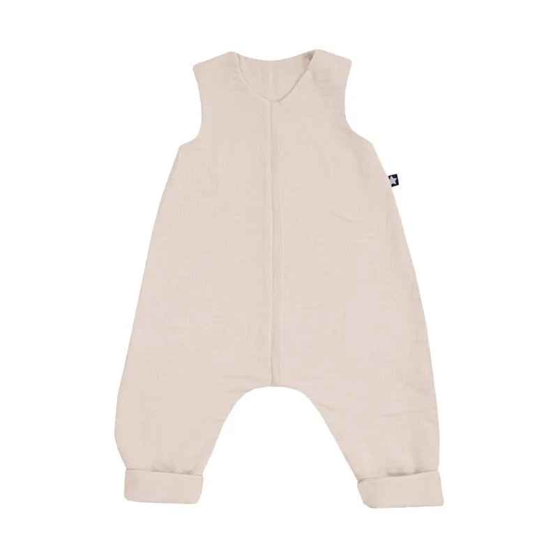Julius Zöllner Muslin Jumper Schlafoverall - Sand - Größe 104