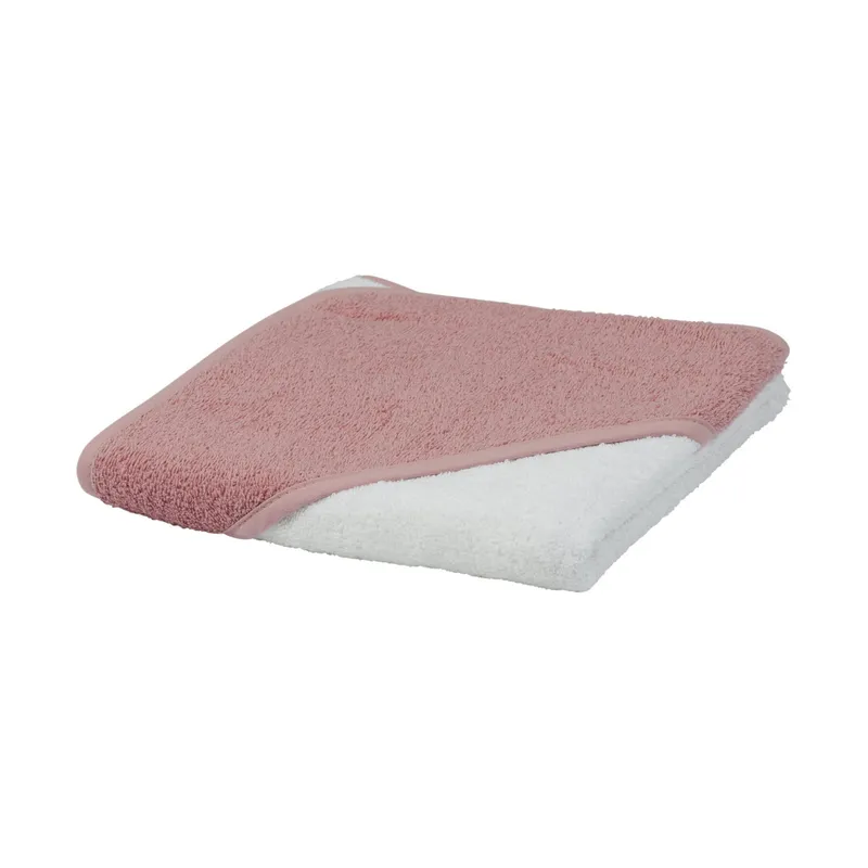 Babypark Badecape Weiß / Rosa